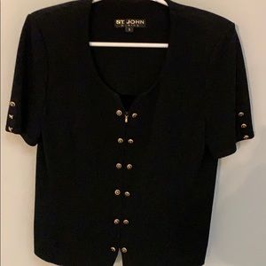 St. John’s Basics Black Zippered Jacket